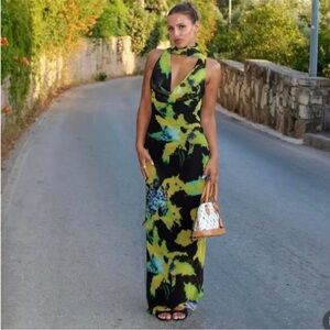 Zara Foulard Print dress